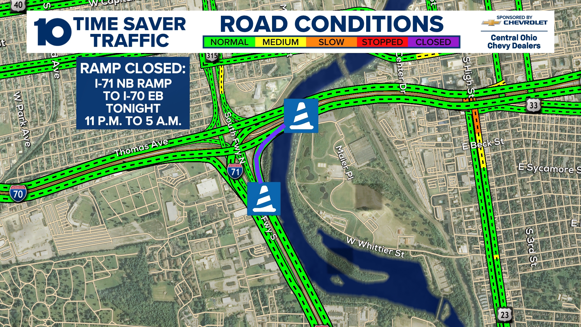 New ramp on I-70 East to open in downtown Columbus as part of ODOT ...