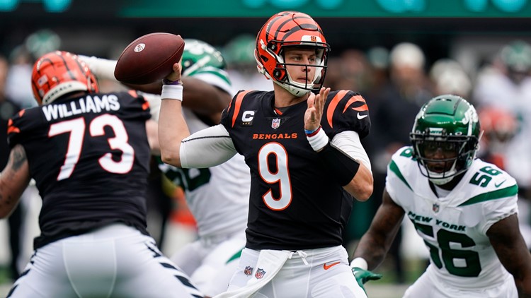 Burrow leads Bengals to 1st win of season, 27-12 over Jets