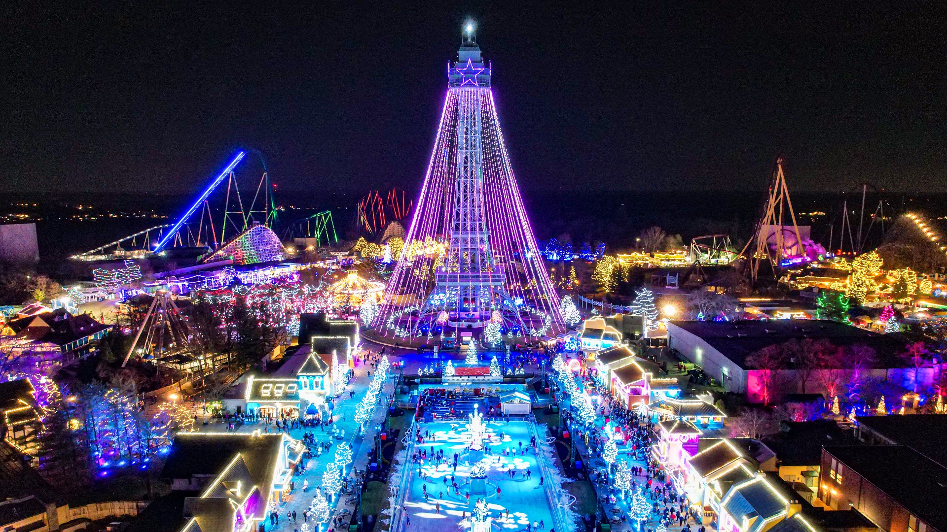 WinterFest will take over Kings Island beginning Nov. 25 through Dec. 31, turning the 364-acre amusement park into 11 different winter wonderlands.
