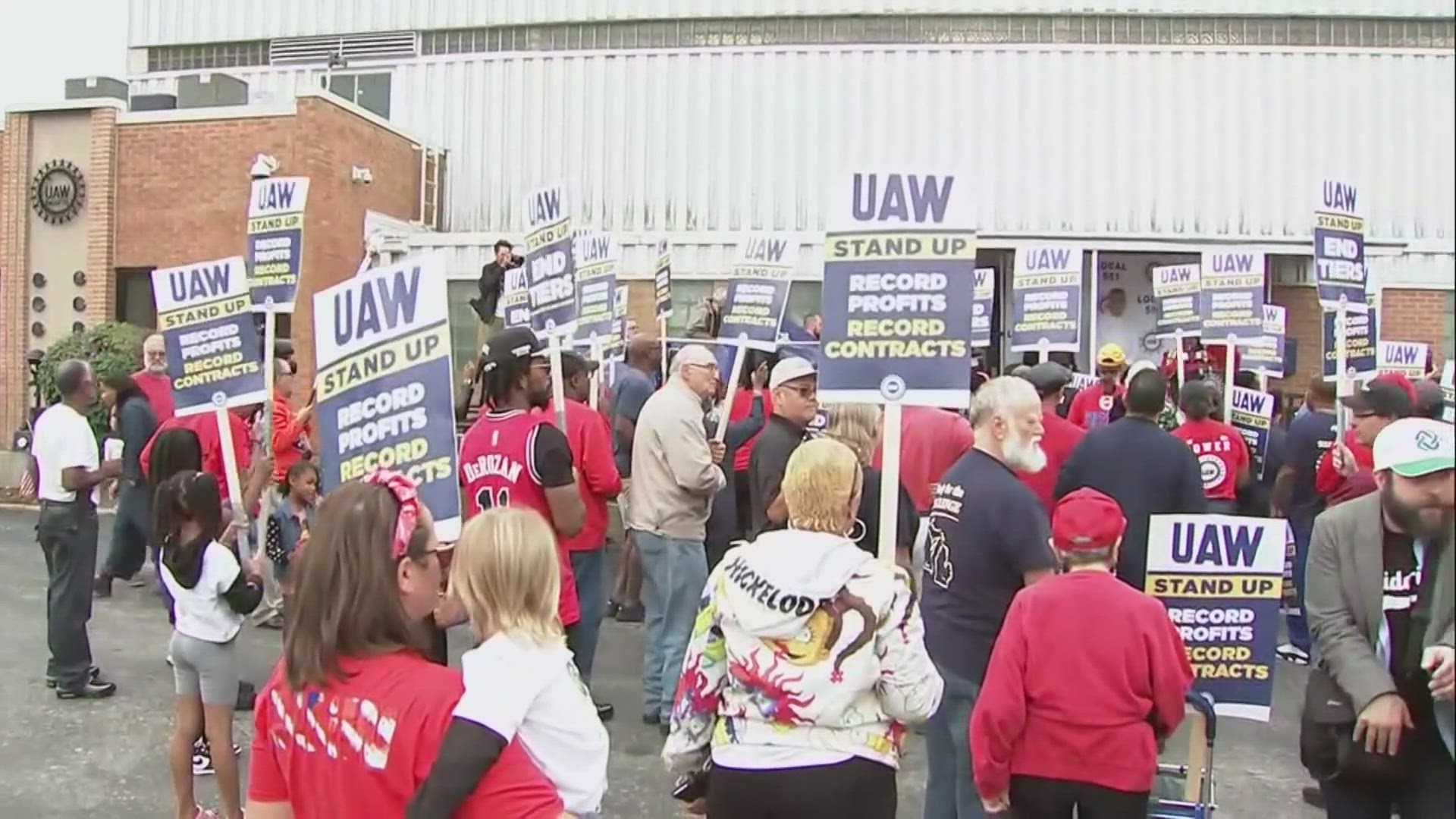 The United Auto Workers expanded its strike against major automakers Friday, walking out of 38 General Motors and Stellantis parts distribution centers in 20 states.