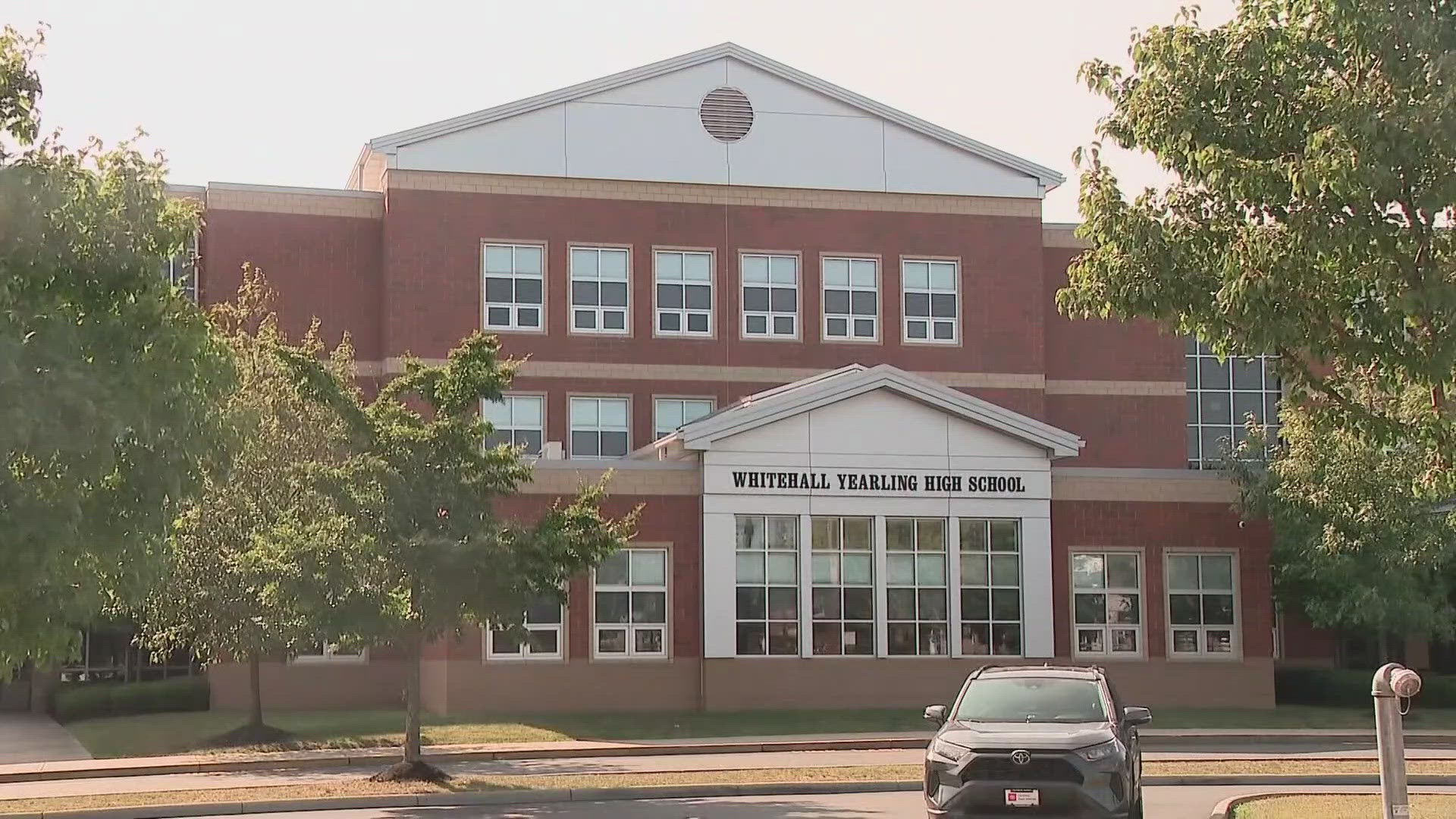 The parent said that as she was driving to pick up her son, she saw students running everywhere trying to get away from the school.