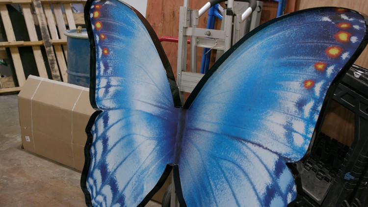 NCH places 5 butterfly displays around Columbus that light up when donations are made