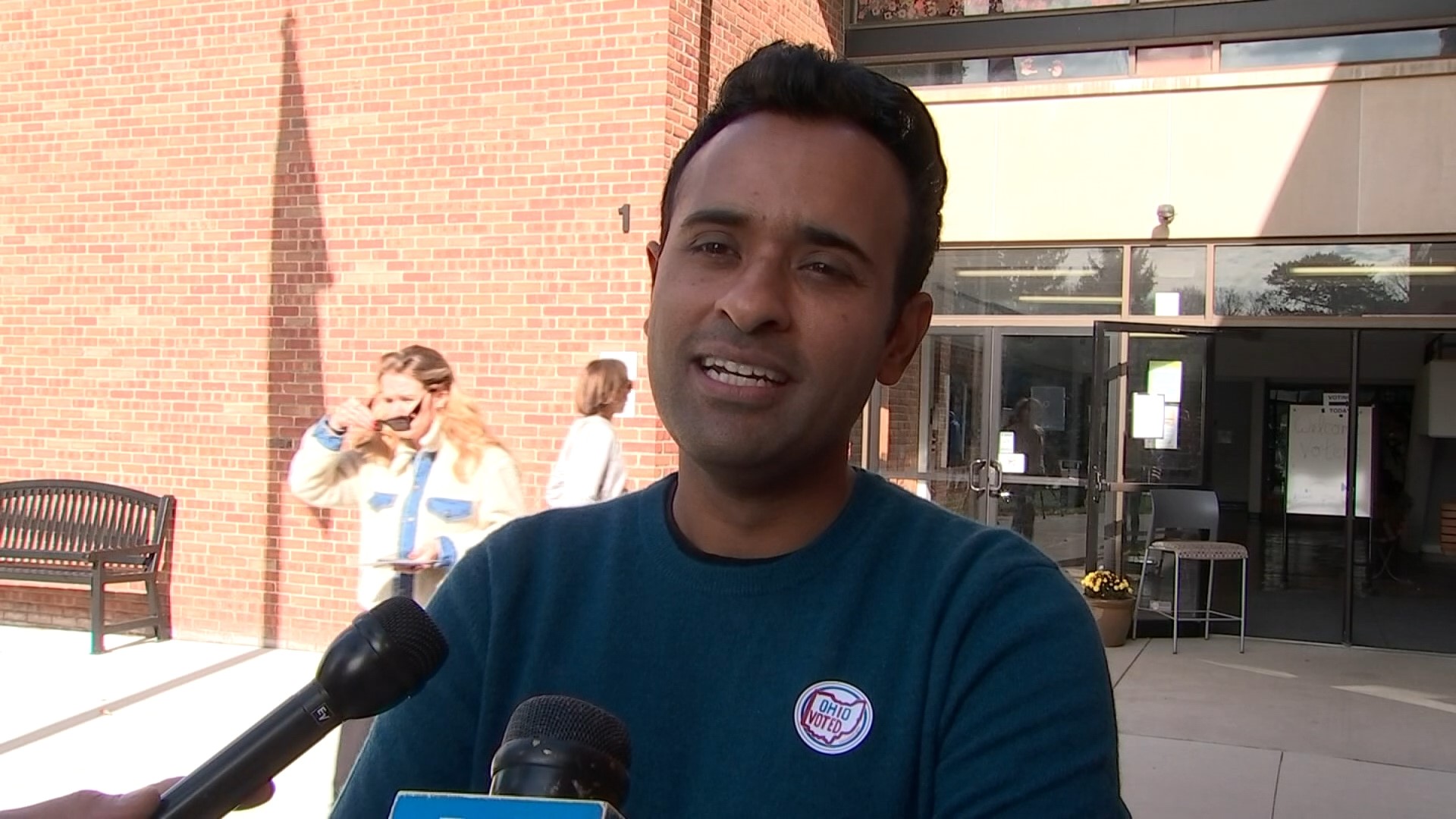 Republican presidential candidate Vivek Ramaswamy discussed what it means to vote on Ohio Issues 1 and 2 after casting his vote on Tuesday.