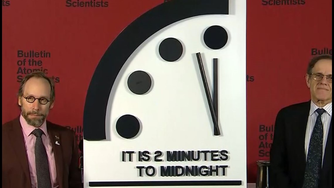 "Doomsday Clock" now closest to midnight since Cold War