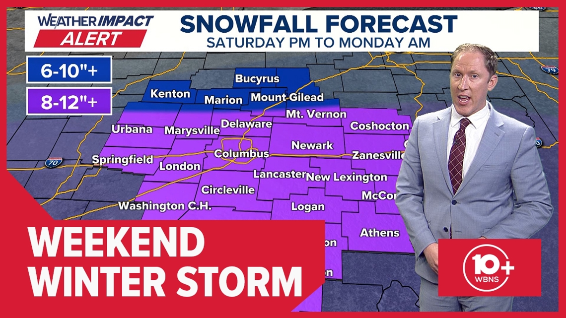 Columbus, Ohio winter storm forecast | Narrowing the snowfall bands; latest info on timing