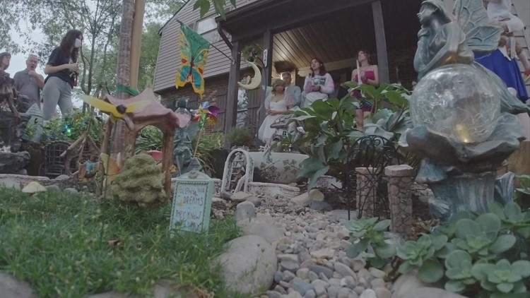 Vigil held at Reynoldsburg 'fairy garden' to honor its late creator