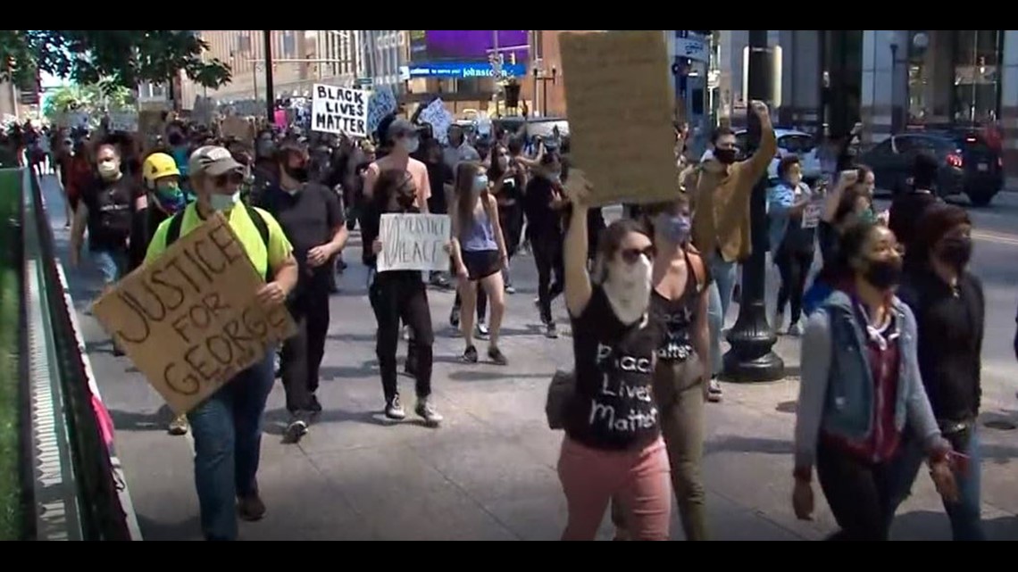 Columbus sees fourth consecutive day of protests and police downtown ...