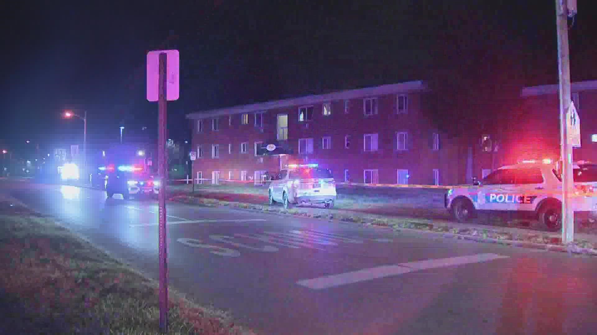 The Columbus Division of Police said officers were called to Wedgewood Village Apartments on Briggs Road before 9 p.m.