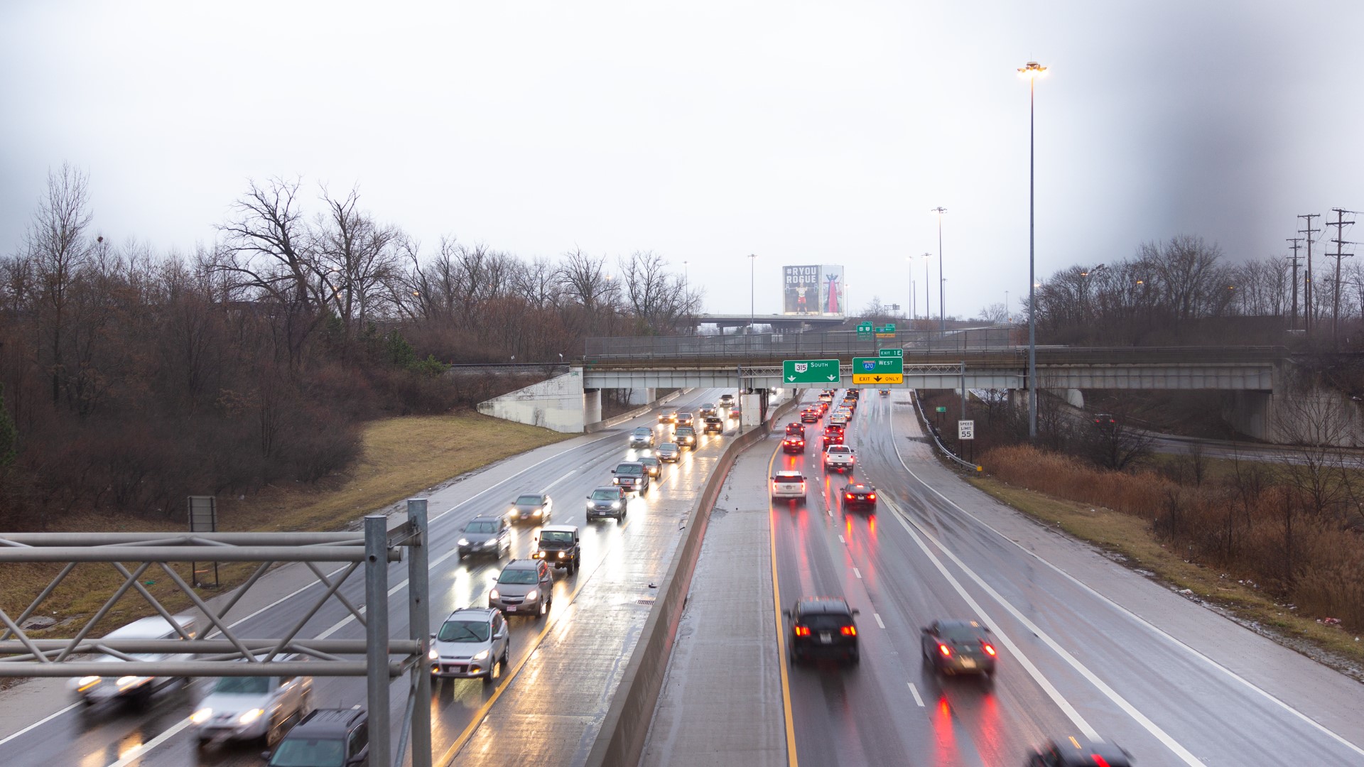 The roads might be a little congested at times near Ohio State's campus tomorrow morning and afternoon.