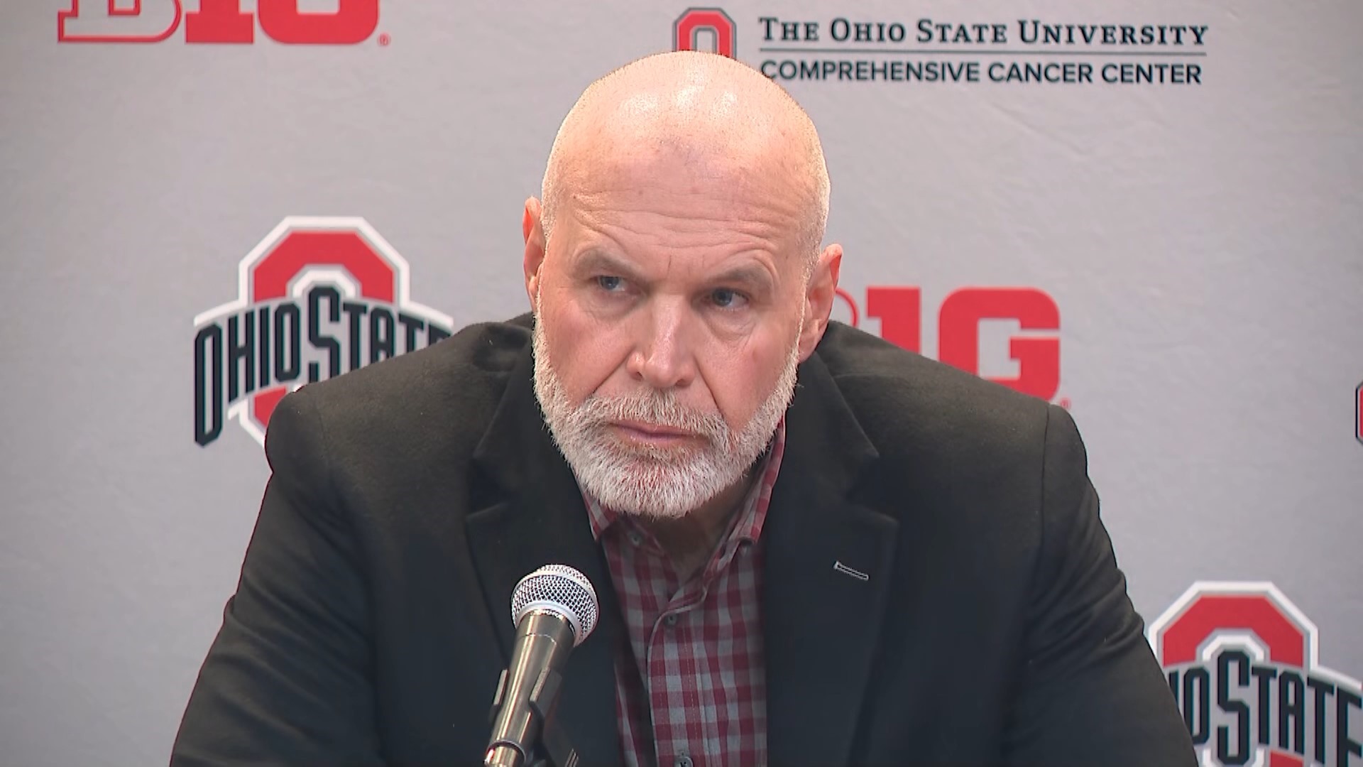 Ohio State defensive coordinator Jim Knowles discusses team's 30-24 loss to Michigan.