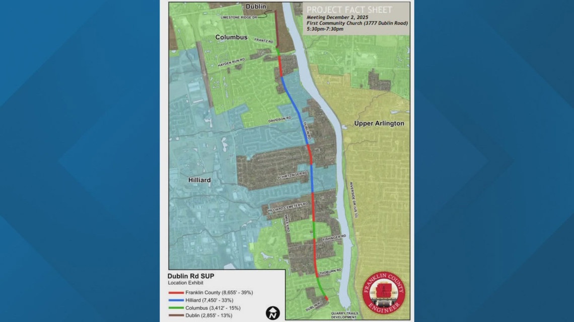 Plans being finalized for shared-use path along Dublin Road