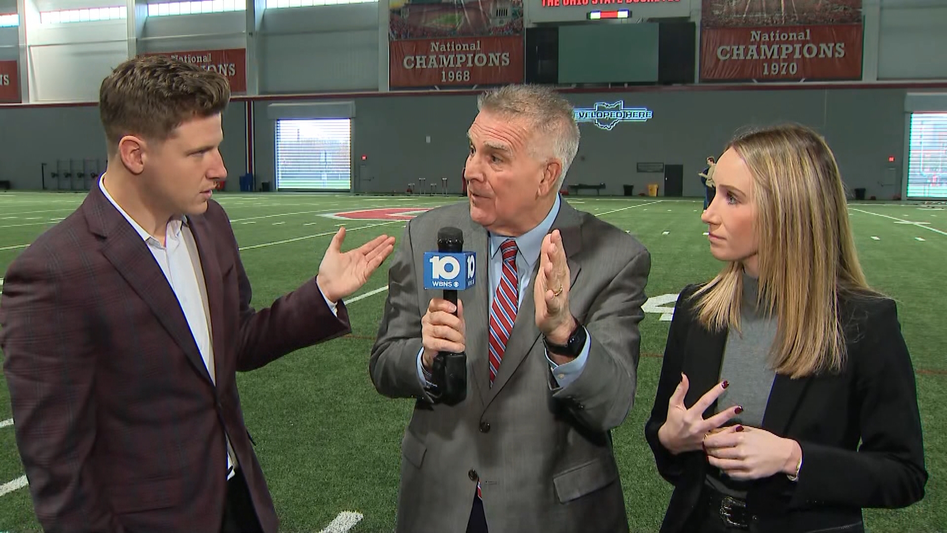 10TV's Dom Tiberi, Adam King and Nicole Shearin react to Ryan Day's latest comments. What's next for the rivalry and the pressure Day is under to make a playoff run.