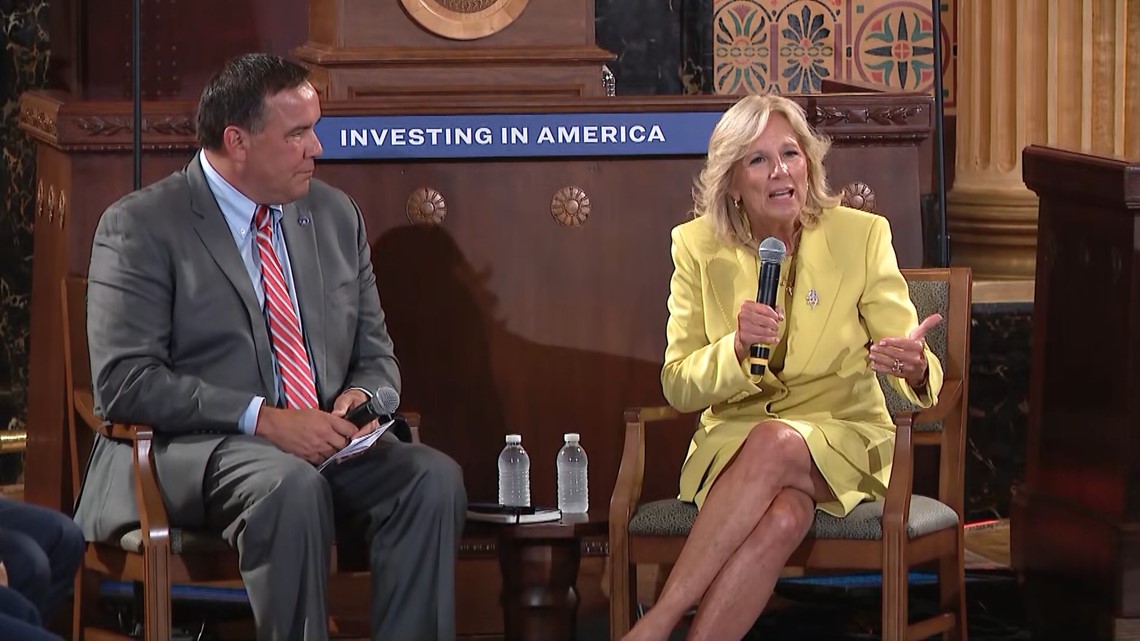 Jill Biden visits Columbus, Ohio for Workforce Hub launch - Vimarsana News