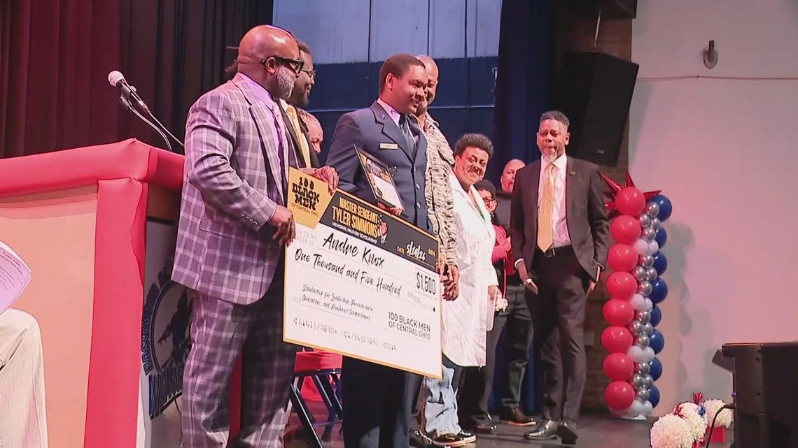 Eastmoor Academy seniors receive inaugural scholarship honoring Master Sgt. Tyler Simmons