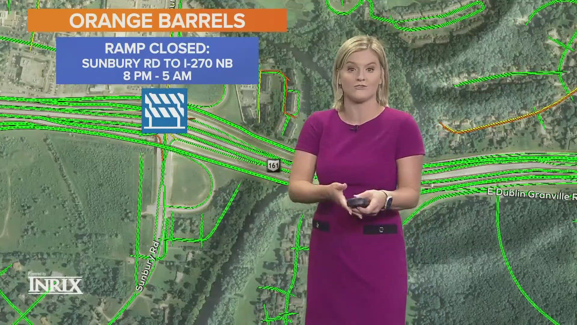 The state Route 161 westbound ramp to Interstate 270 north will be closed from 9:30 p.m. Thursday to 5 a.m. Friday.