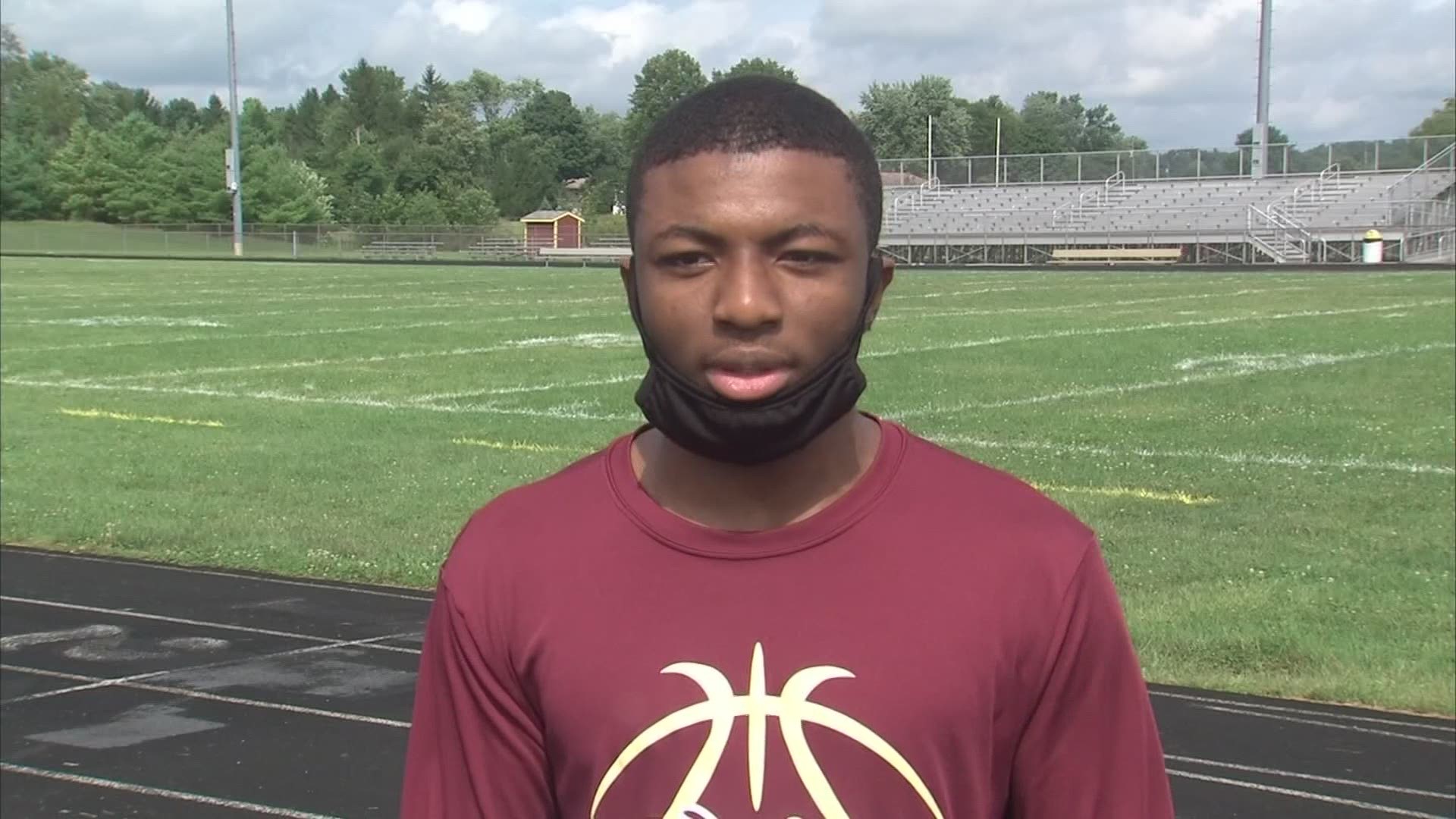 Caldwell is a sophomore at Licking Heights High School and is the quarterback of the football team.