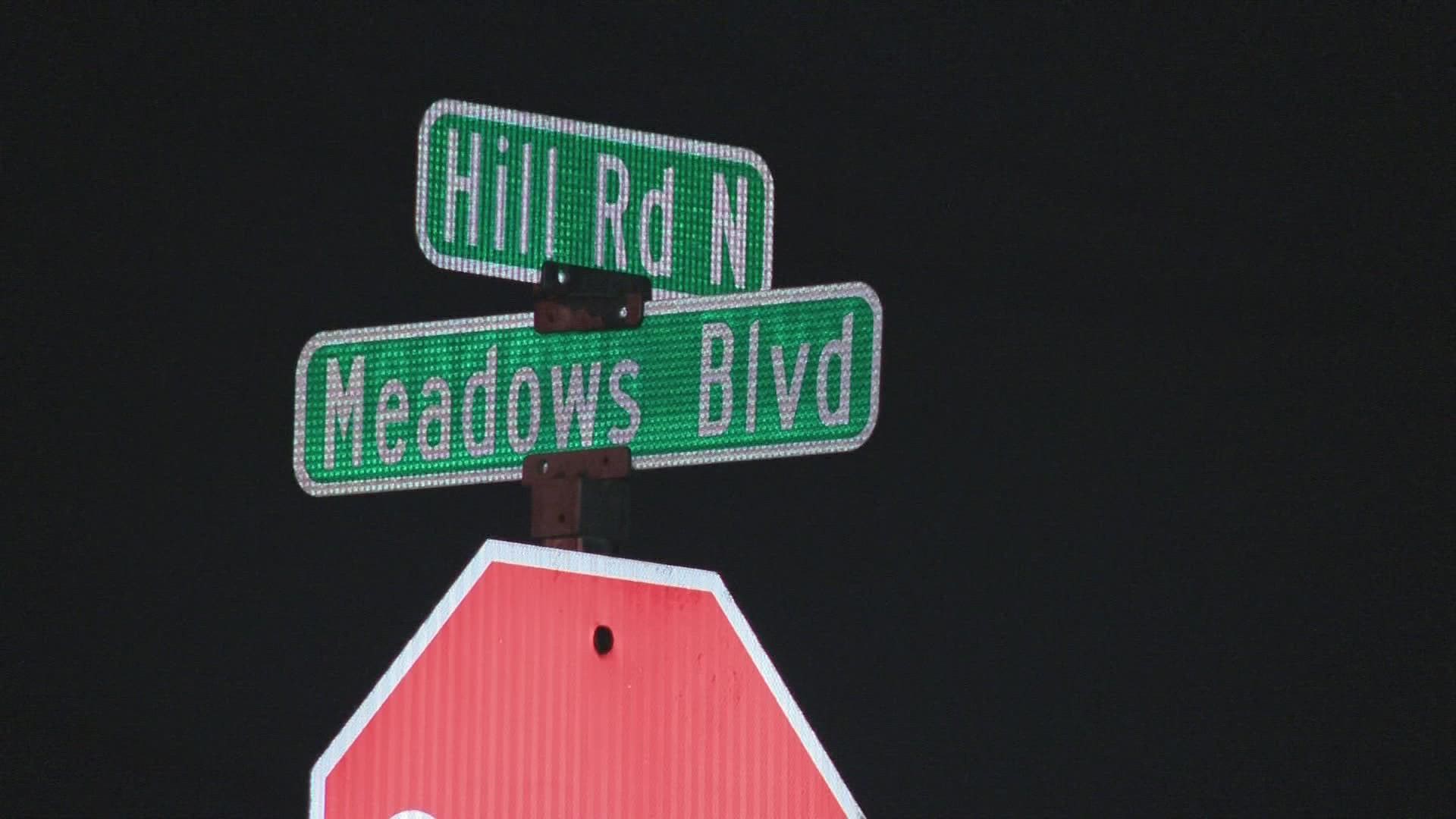 Officers were called out to the 200 block of Hill Road near Meadows Boulevard around 8 p.m. for a report of a gunshot victim found in a car.