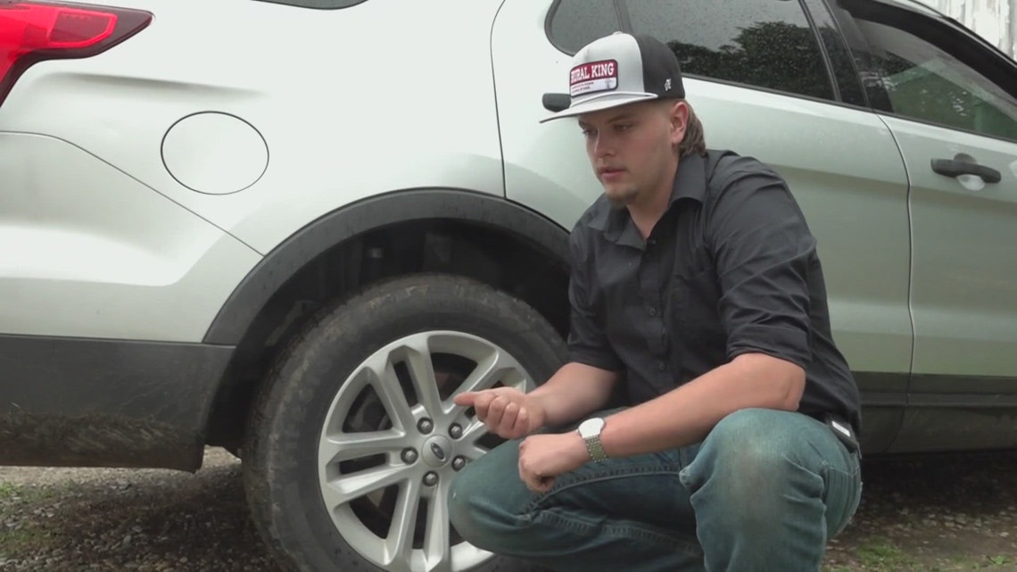 Alex Anderson said he was on his way to a mandatory graduation rehearsal when the brakes went out on his vehicle.