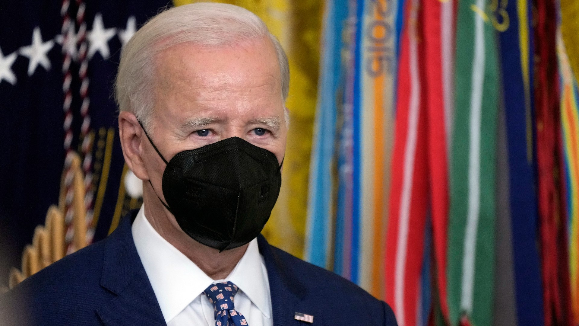 White House Press Secretary Karine Jean-Pierre said Biden would be following CDC protocols and would mask indoors unless he was far enough away from someone.