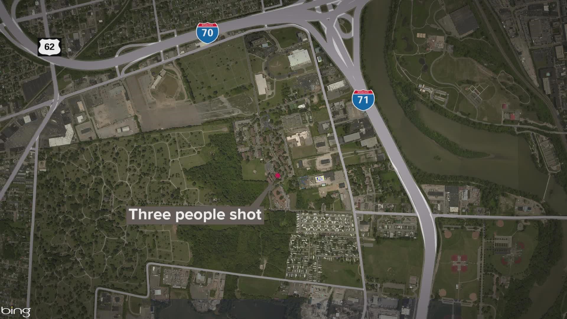 The shooting happened in the 800 block of Greenfield Drive.