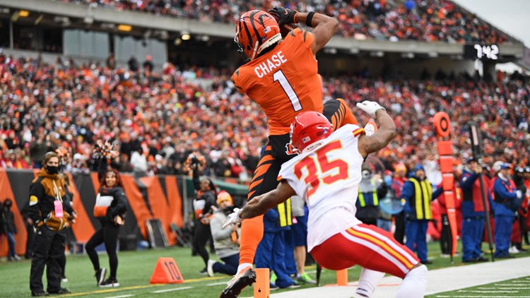 Burrow, Chase lead Bengals to AFC North title with 34-31 win over Chiefs