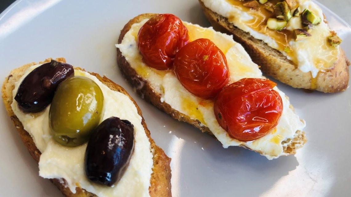 Brittany’s Bites Whipped feta, three ways