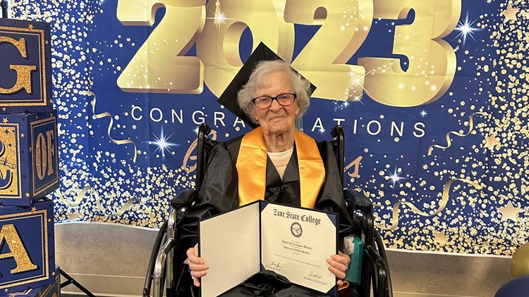 102-year-old Zanesville woman receives honorary degree from Zane State College