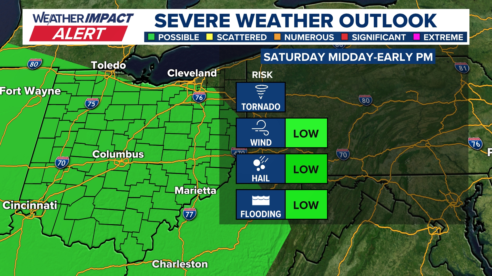 Showers, storms move through central Ohio Saturday morning | 10tv.com