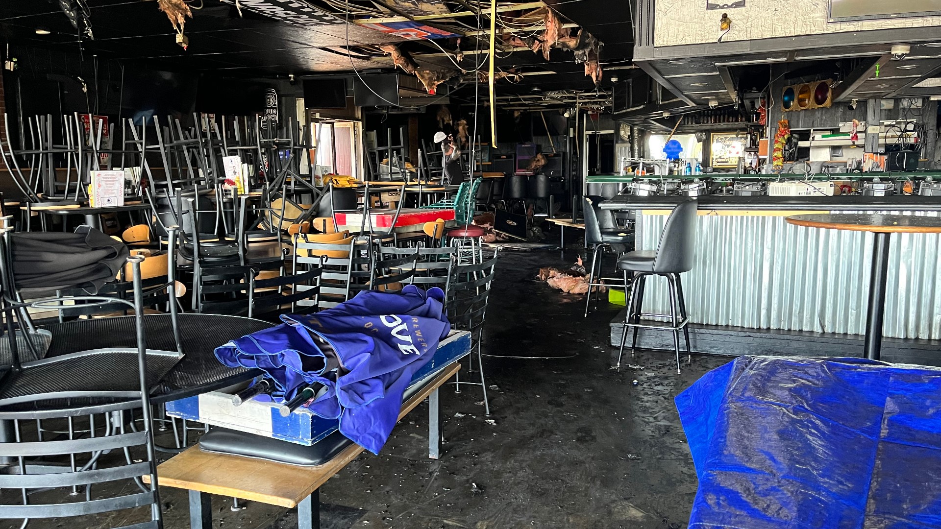 The fire was contained shortly after 7 a.m. and no injuries were reported, according to Columbus Fire Battalion Chief Jeffrey Geitter.