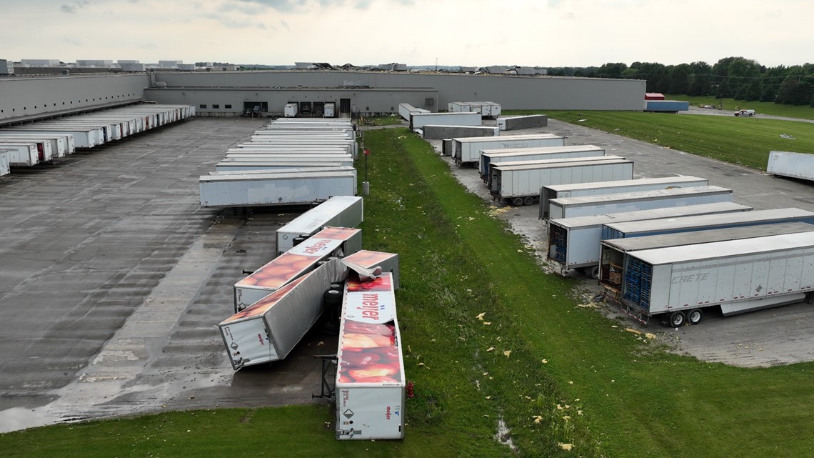 Meijer Distribution Center in Tipp City damaged