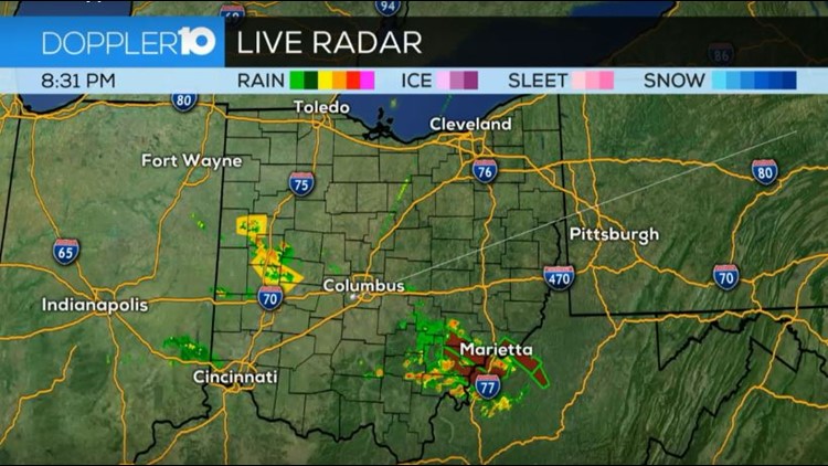 Weather Map For Columbus Ohio Tracking severe weather moving through parts of central Ohio 