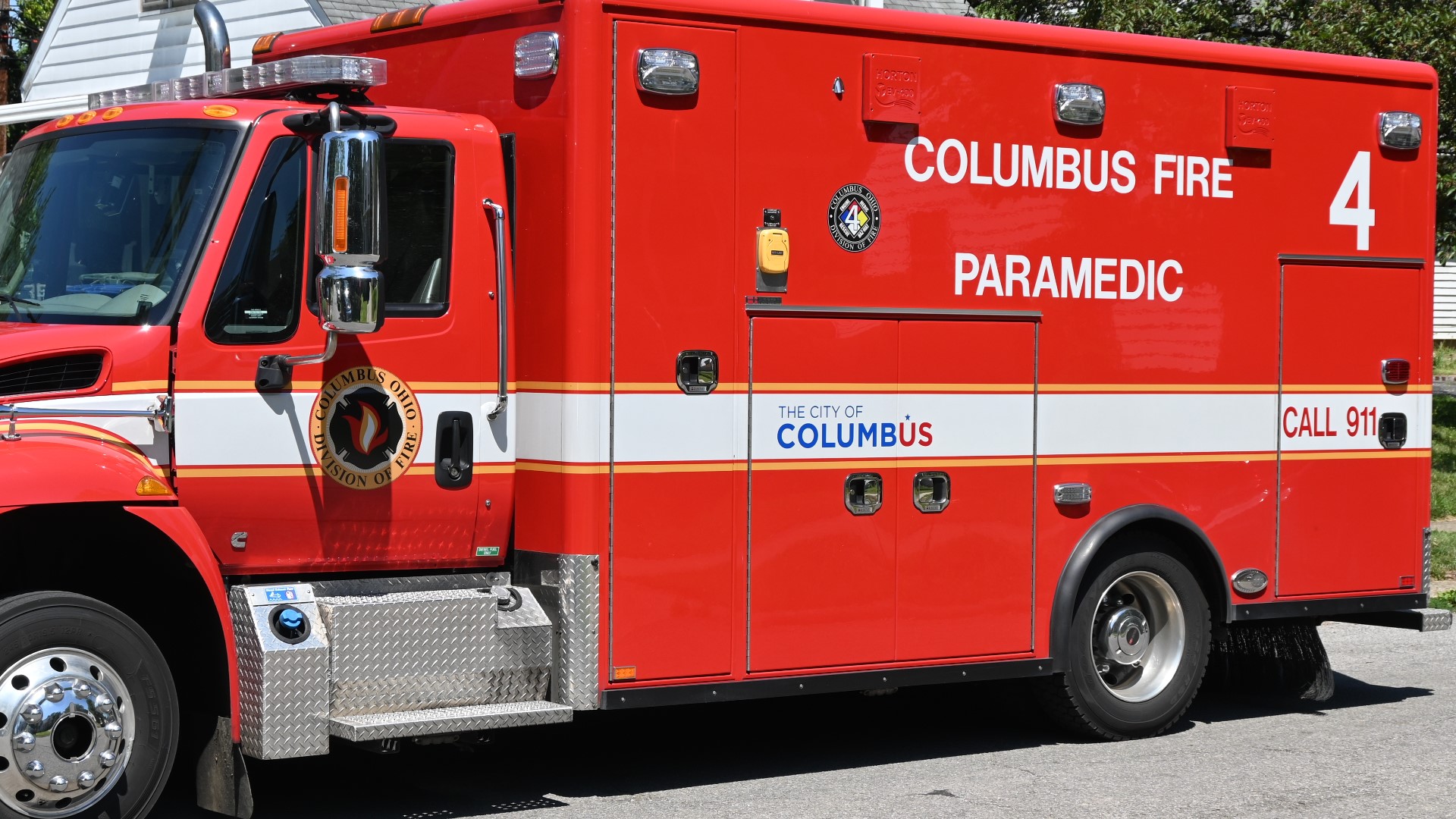 The Columbus Division of Fire said two girls were in the ravine at Glen Echo Park when they got stuck in the drain around 6 p.m.