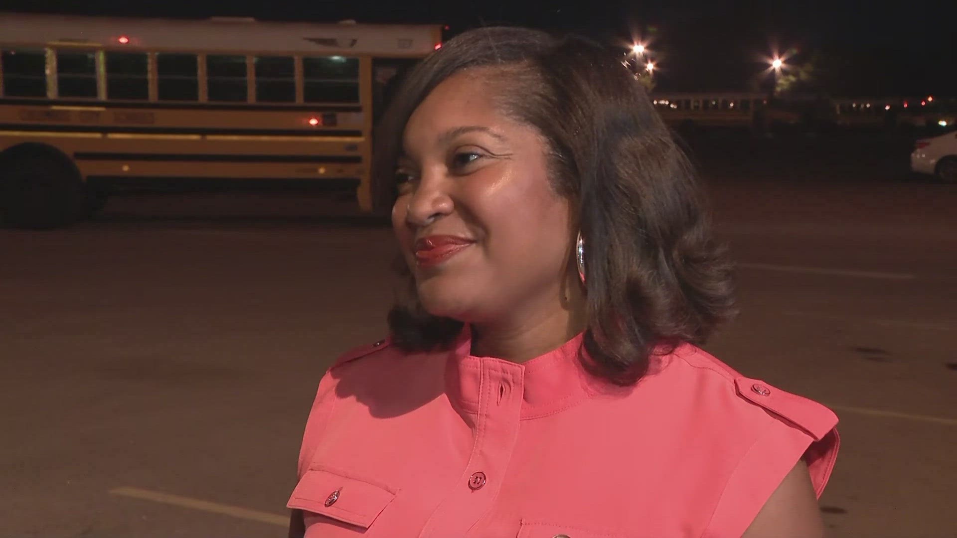 Dr. Angela Chapman is up early to welcome back 45,000 Columbus City Schools students back to the classroom on Wednesday.
