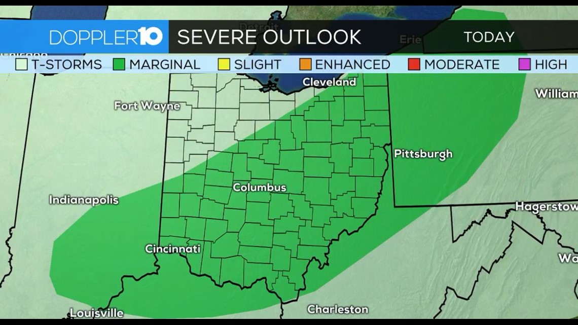Tracking severe weather moving through parts of central Ohio Sept. 1