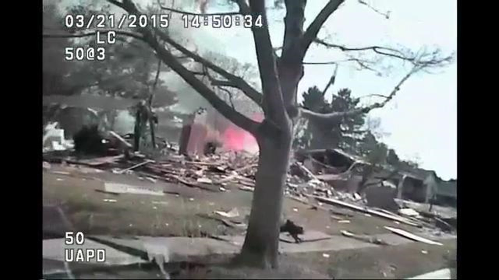 WATCH: Dashcam Video Captures Flames, Debris Littering Roads Following UA House Explosion