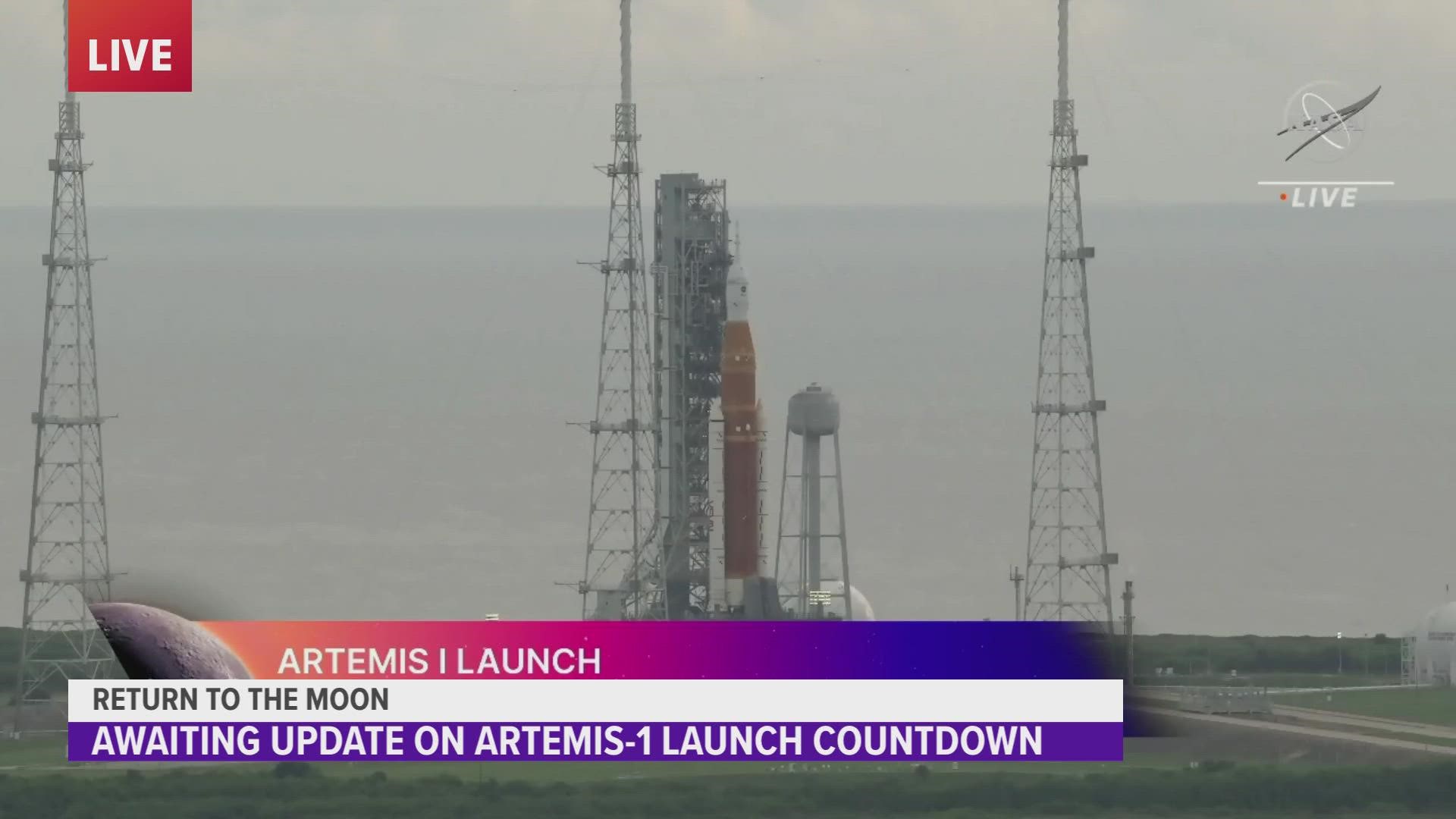 WATCH: The moment NASA announced a scrub of its Artemis moon rocket launch. The next launch window is on Friday.