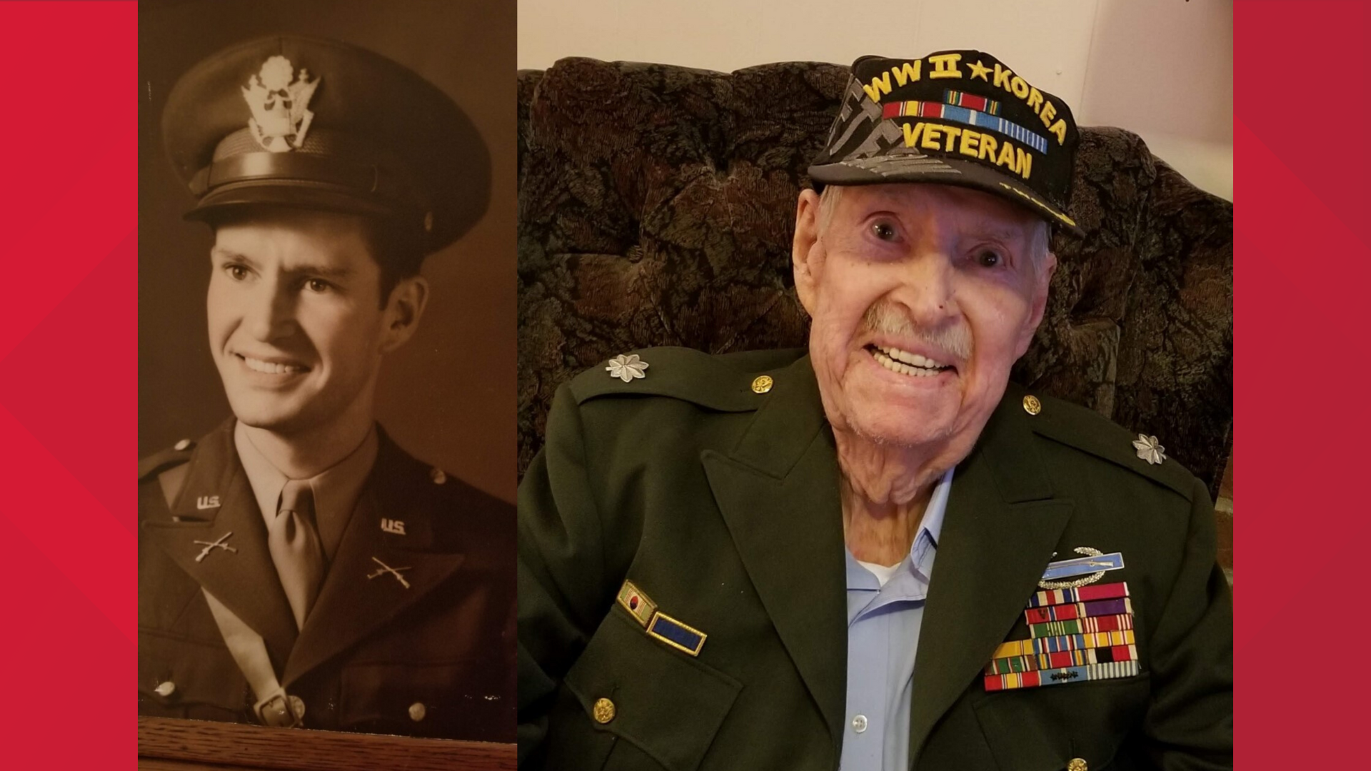 The Army veteran served in both World War II and the Korean War. Saturday, he hit a milestone: 100 years of age.
