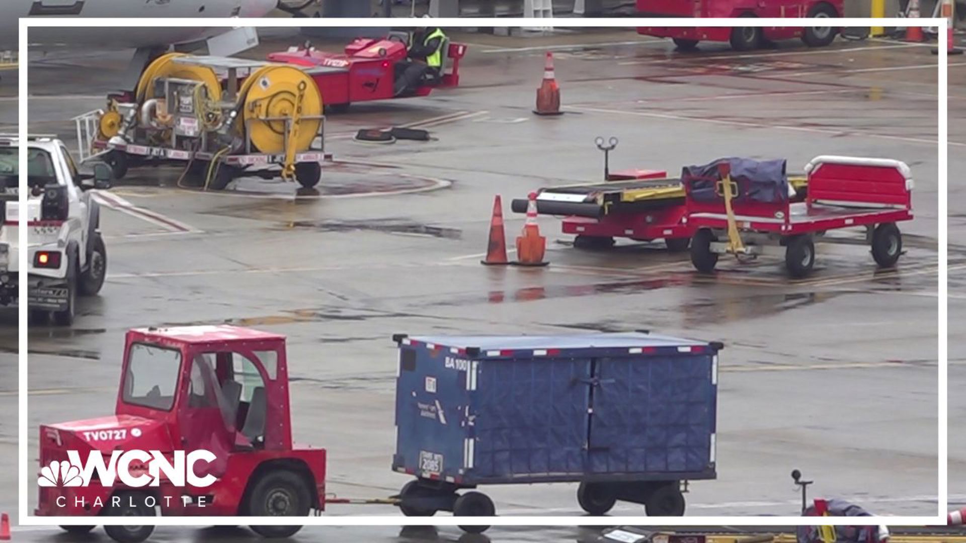 Airport officials with Charlotte Douglas now confirm an American Airlines employee has died after being involved in and accident.