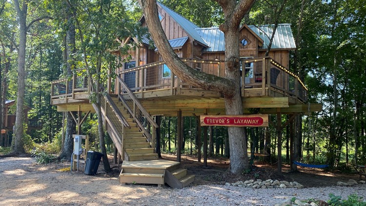 Rent a treehouse or Hobbit home for the night in this North Carolina city