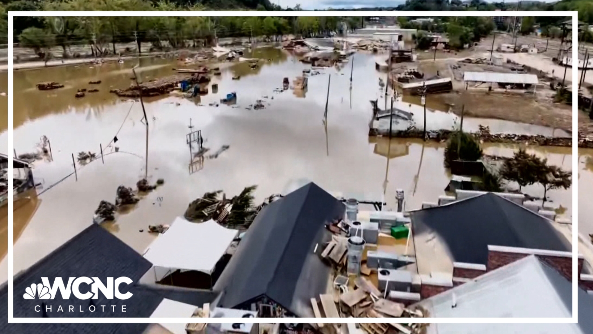 An Asheville couple's home was washed away completely from flood water during Helene.