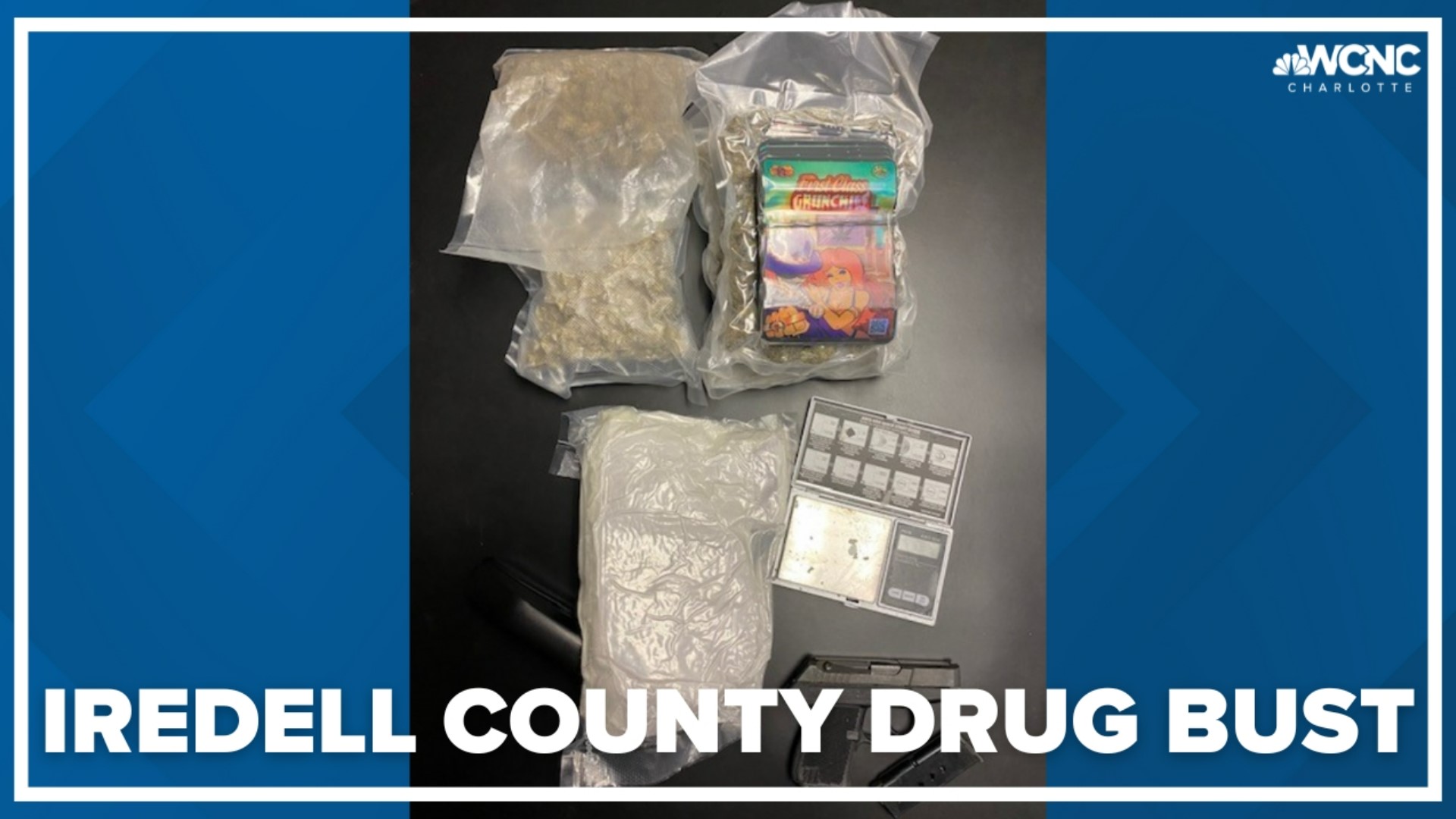 Sheriff Darren Campbell said the suspect had a brick of fentanyl that weighed more than a pound, and was worth about $125,000 on the street.
