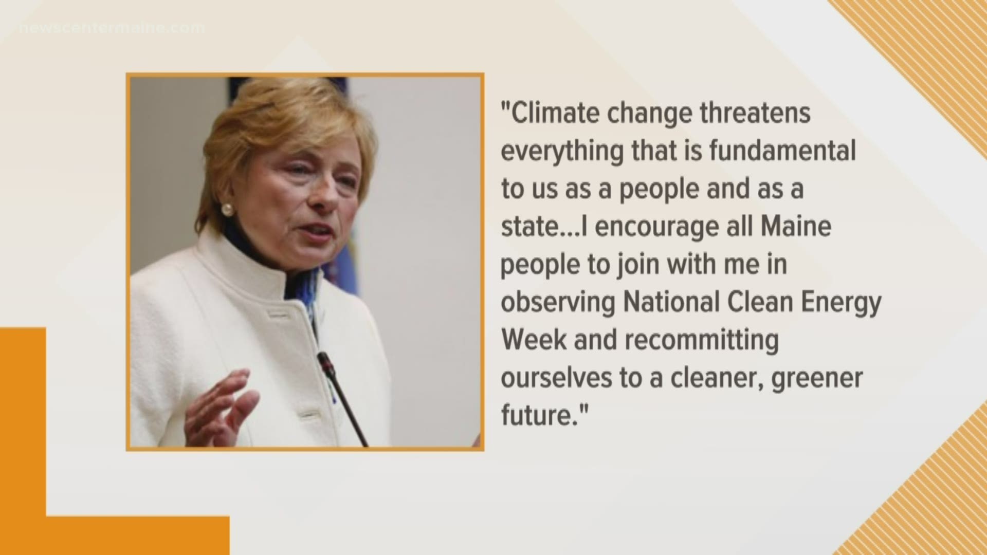 Governor Janet Mills takes her fight of combatting climate change to the UN.
