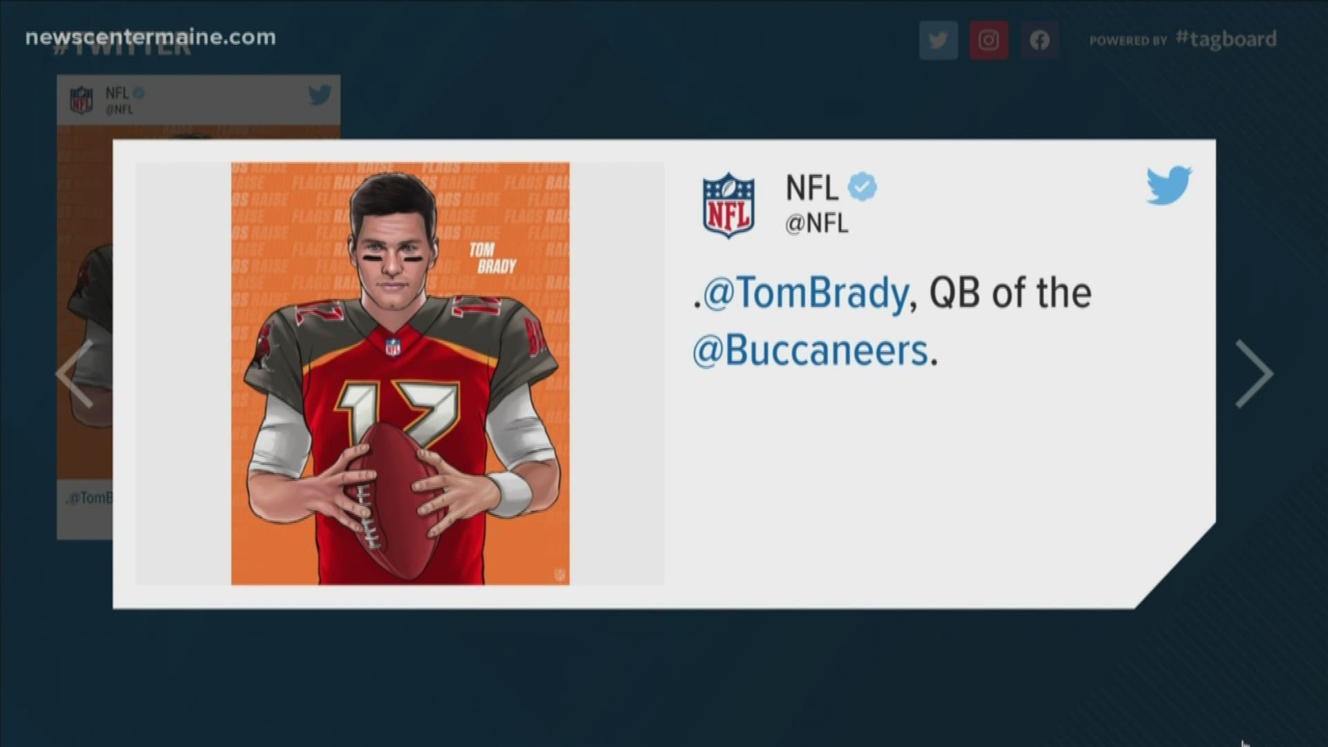 NFL, The Rap Sheet Twitter accounts tease Brady joining Tampa Bay