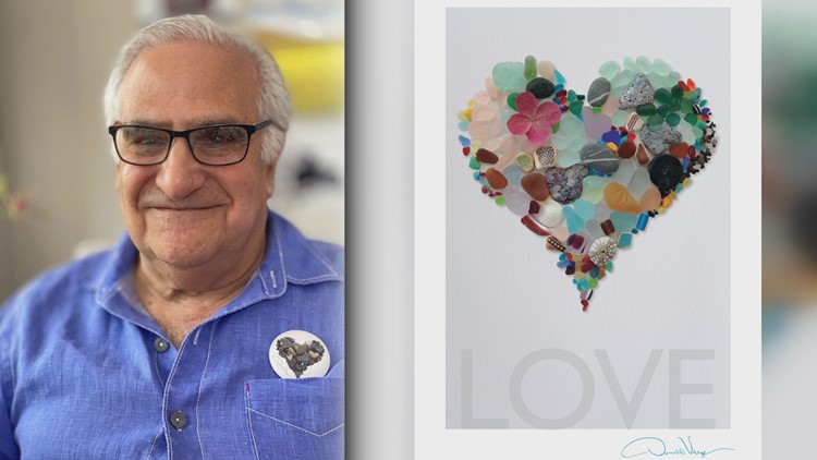 Spreading hope and love: Sea glass hearts bring comfort during the pandemic