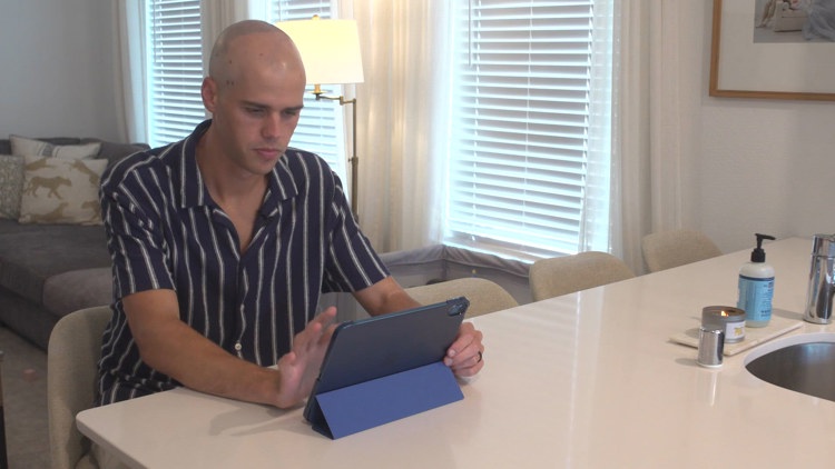 A first-time father in Texas is seeking a miracle treatment for his brain cancer