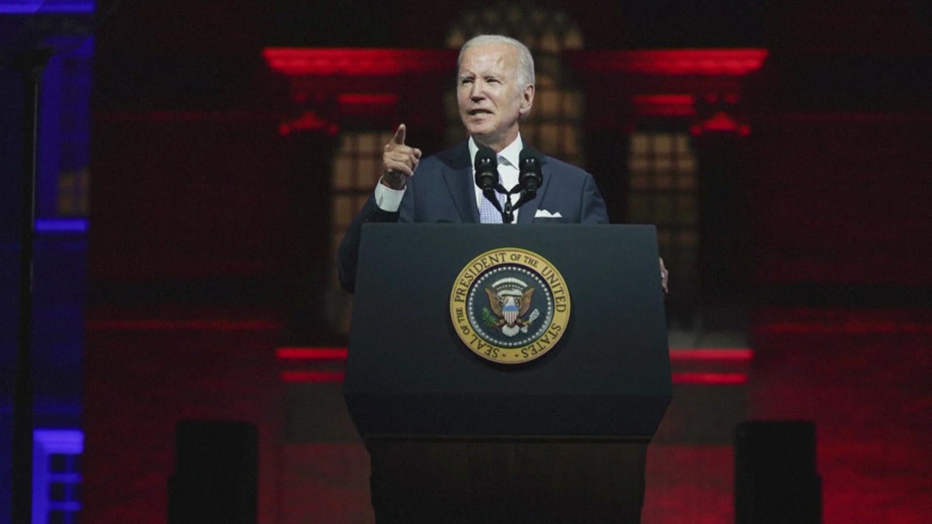 Biden made a third trip to the Keystone state in less than a week - most recently in Philadelphia delivering a stinging rebuke of so-called "Maga Republicans."