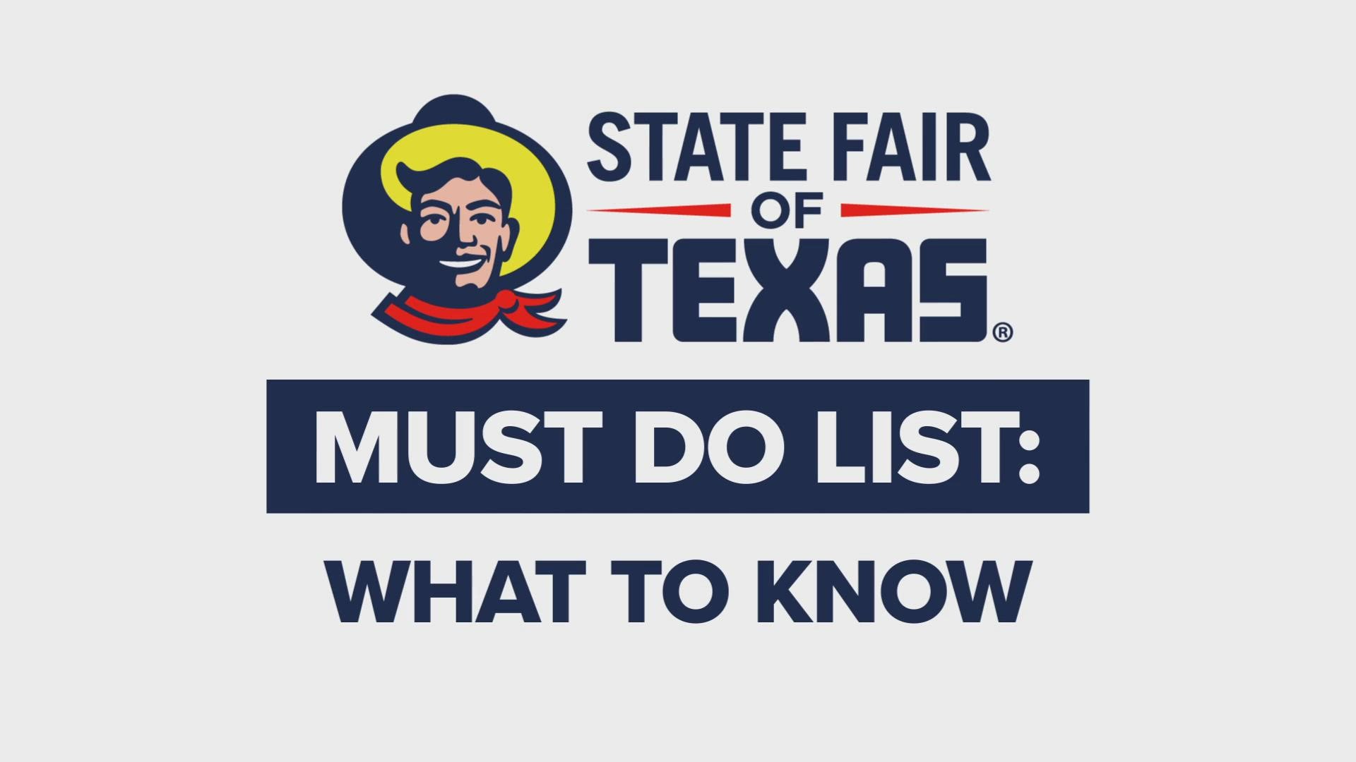 The State Fair of Texas is back! These are some of the things you must do if you are going this year.