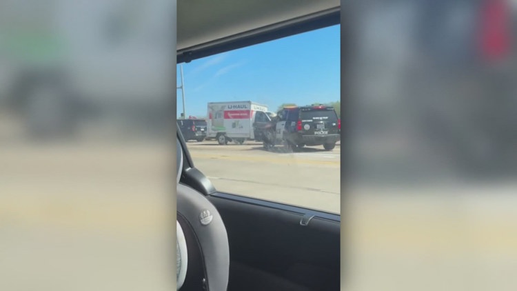 Man who police say tried to run over officer with U-Haul truck arrested in Hurst after hourlong low-speed chase
