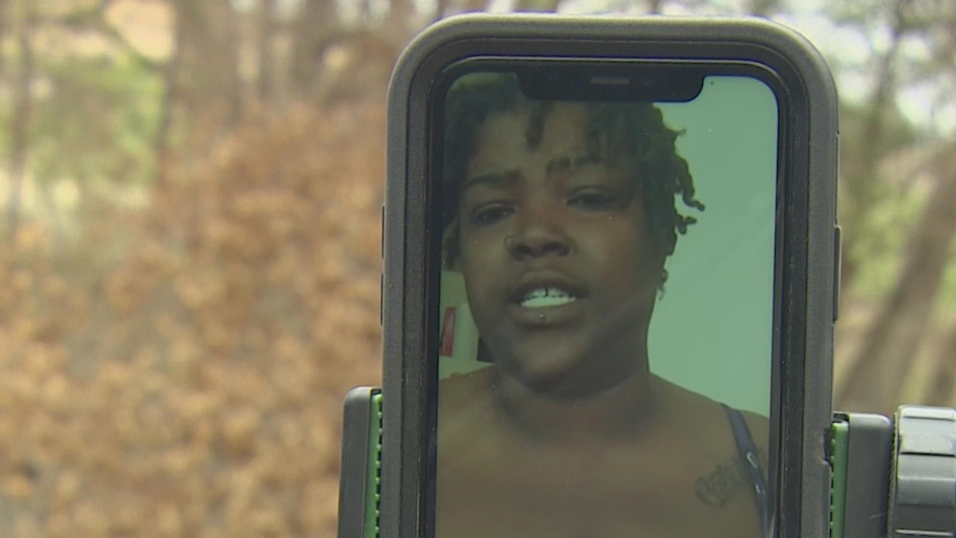 A woman who was shot at a concert last weekend says the scene was so chaotic that she didn't know she was shot at first.