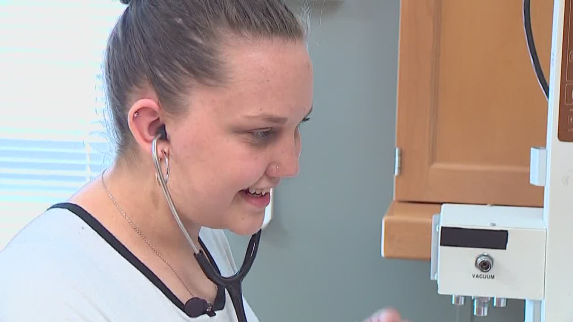 Nurses save lives every day, and 16-year-old Destiny wants to do just that.